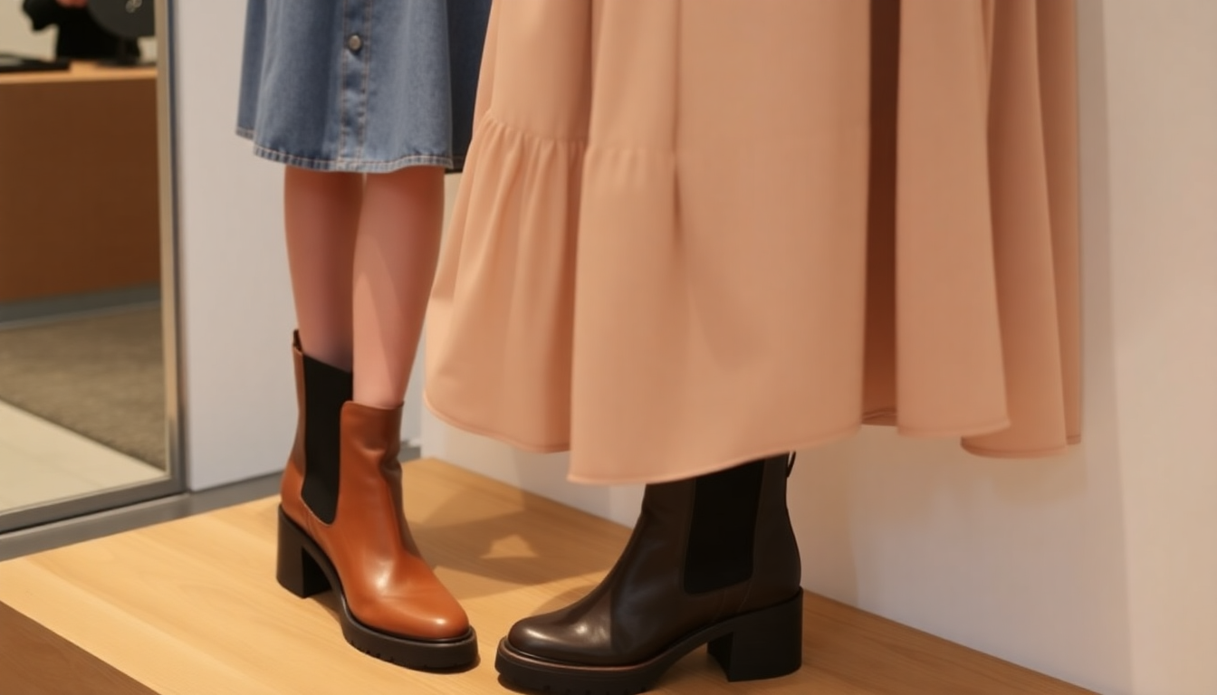 Empower Your Wardrobe: Styling Chunky Chelsea Boots and Midi Skirts for a Confident Look in 2025