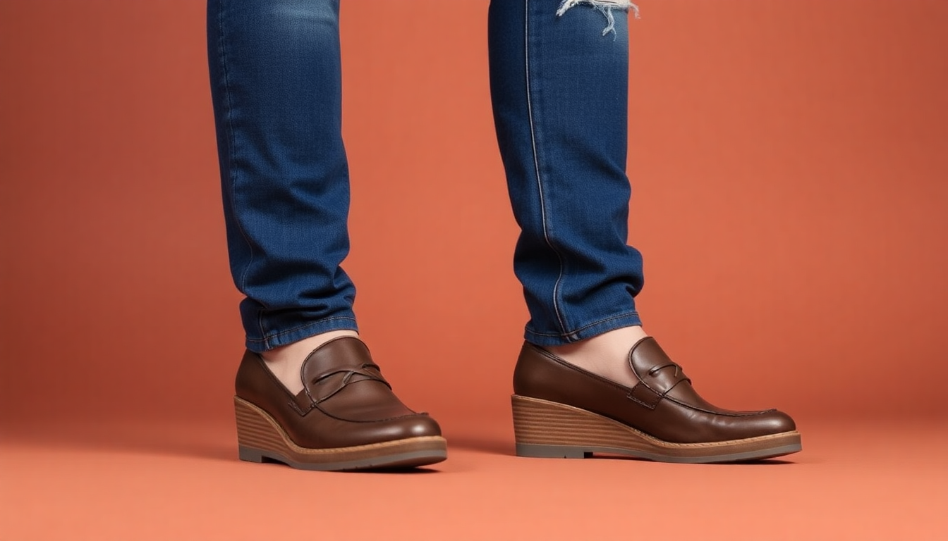 Chic and Comfy: The Ultimate Guide to Styling Wedge Loafers and Ripped Slim Fit Jeans for a Confident Look in 2025