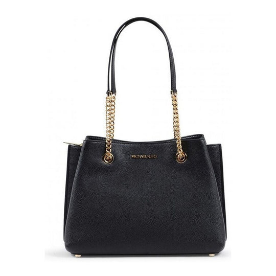 Michael Kors Damentasche in Schwarz aus hochwertigem Leder mit magnetischem Verschluss.