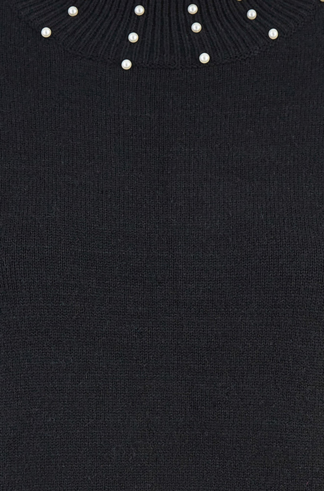 Black Detail Knitted Relaxed Jumper Dress Yumi