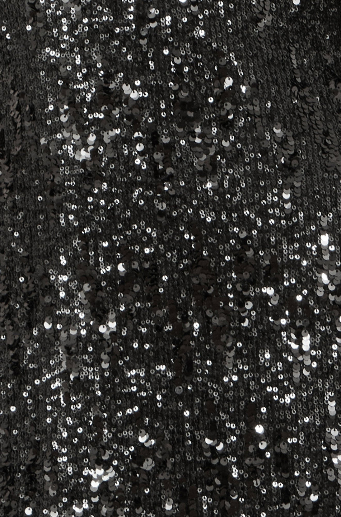 Black Sequin Long Sleeve Fitted Dress Yumi