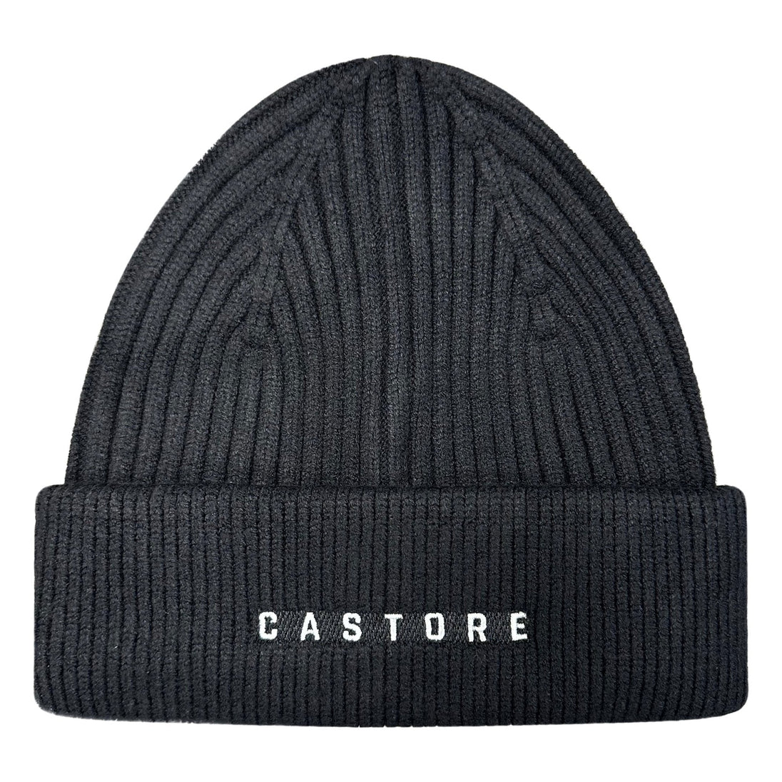 Castore Onyx Protek Golf Beanie black with embroidered logo and soft fabric