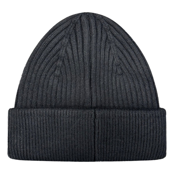 Black Castore Onyx Protek Golf Beanie with ribbed knit and soft fabric