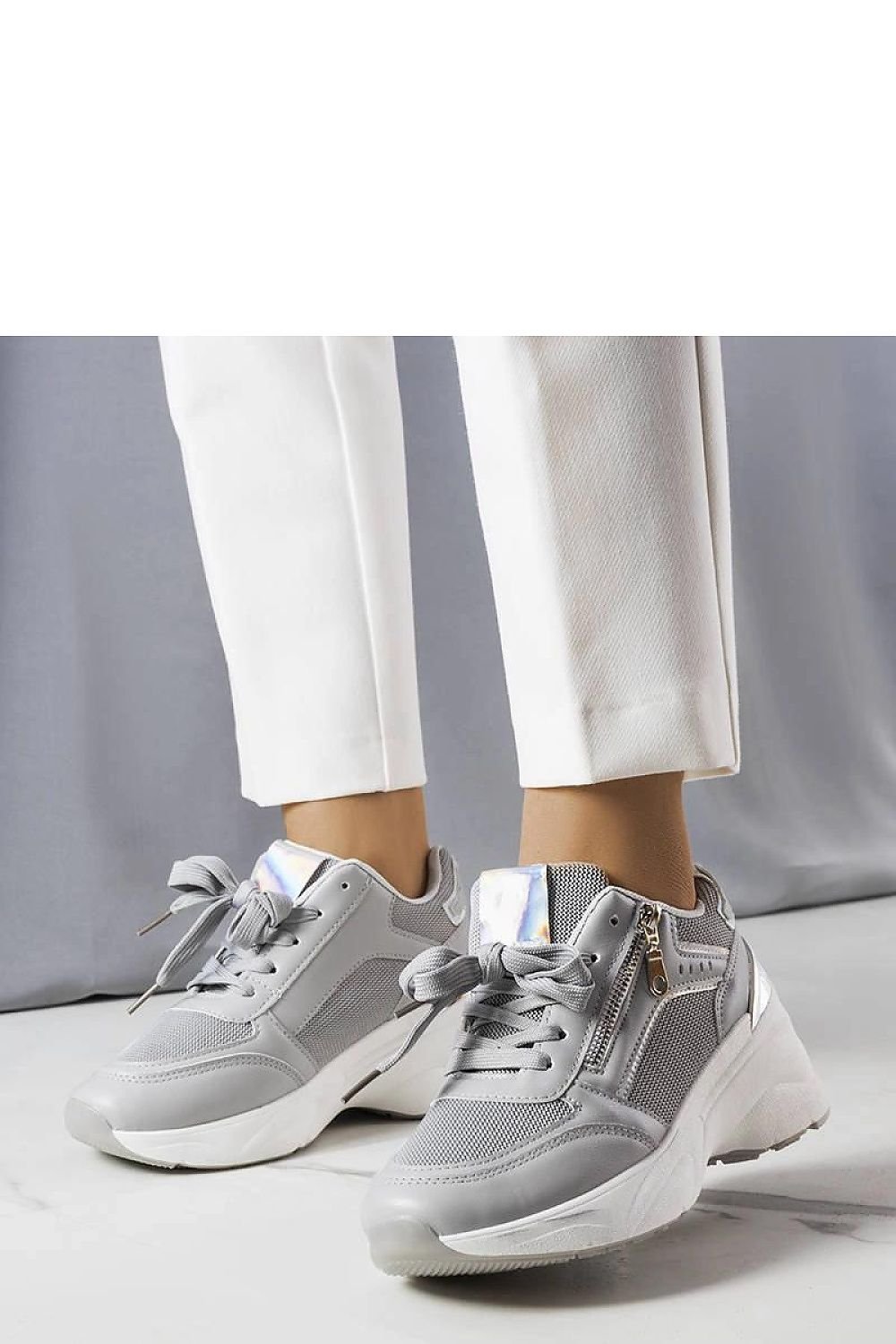 Limited Edition Ani Trainers, summer beige wedge sneakers, white rubber sole, stylish laced design, ideal for warm weather.