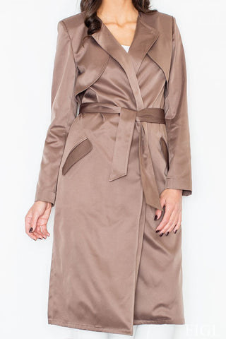 Long Belted Coat for Women