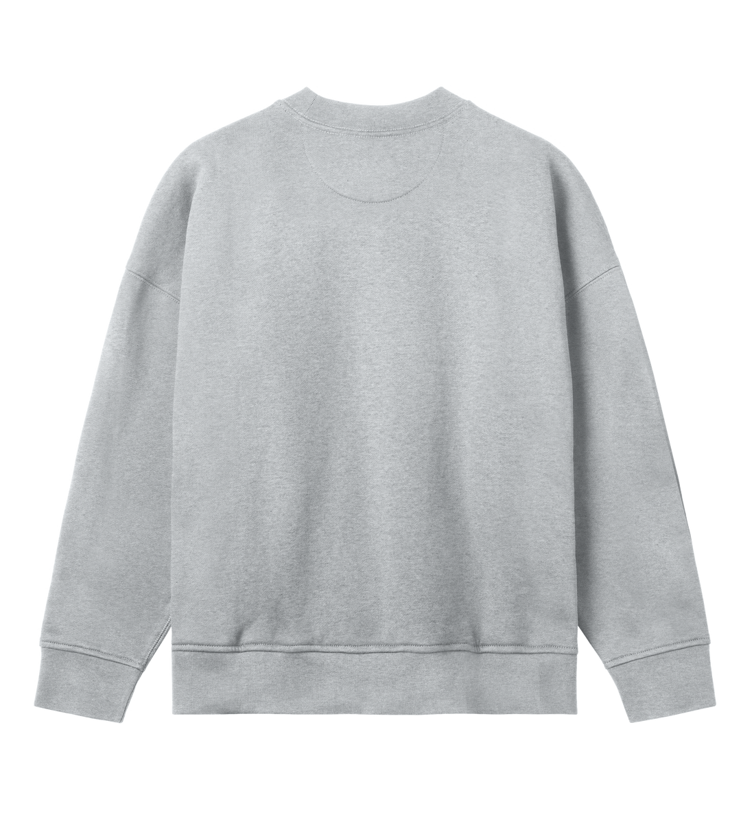 Grey unisex Picante Oversized Sweatshirt with ribbed cuffs and drop-shoulder design for casual streetwear style